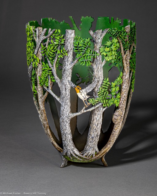 The Last Warbler-  A piece inspired by the continuing loss of bird species due to habitat loss- Not for sale