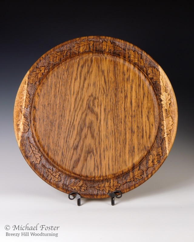 English Oak-   English Brown Oak, Tung oil, 18&rdquo; D x 1.5&rdquo; H----SOLD