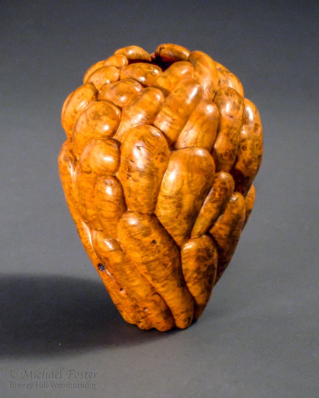 Fungiform-   Cherry Burl, 5&rdquo;H x 3.5&rdquo;W----AVAILABLE