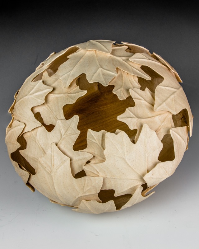 Fibonacci Maple II-   There are 5 spirals of leaves in one direction and 3 in the other.---SOLD