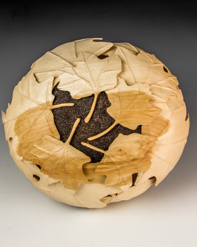 Fibonacci Maple II-    Sugar Maple. 6&rdquo;H x 9&rdquo;D.  Kyrlon Matte finish----SOLD