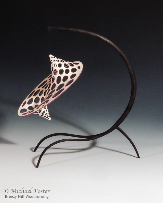 Conic Inversion-   A minimal surface with 2 intersecting Fibonacci spirals.----AVAILABLE
