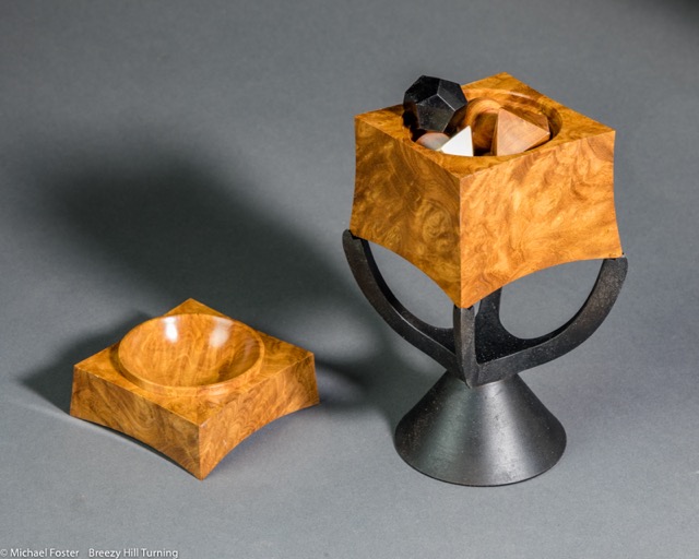 A Geometer's Treasure Box.  A turned cube selected for showing in the AAW 