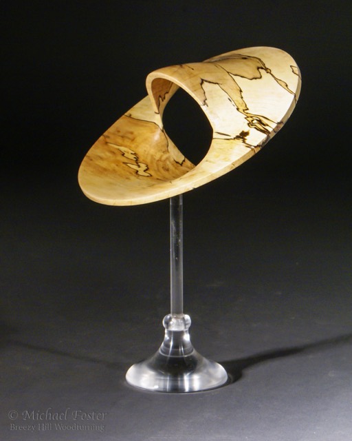 Open Wide-   Maple from Vicki Jordan&rsquo;s &ldquo;Beloved Tree&rdquo; project, lacquer, 5&rdquo; x 3&rdquo;.----AVAILABLE