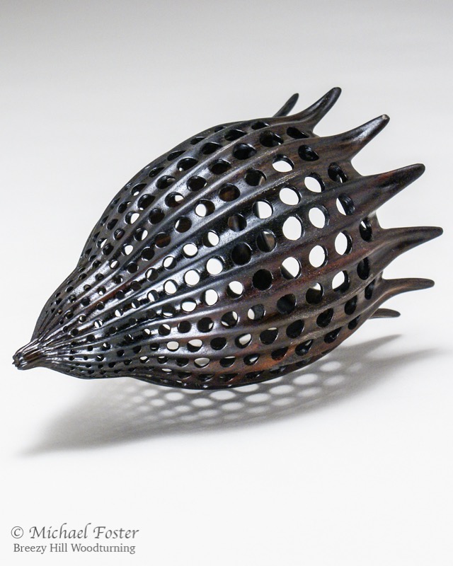 Radiolarian-   Macassar ebony, 3.75